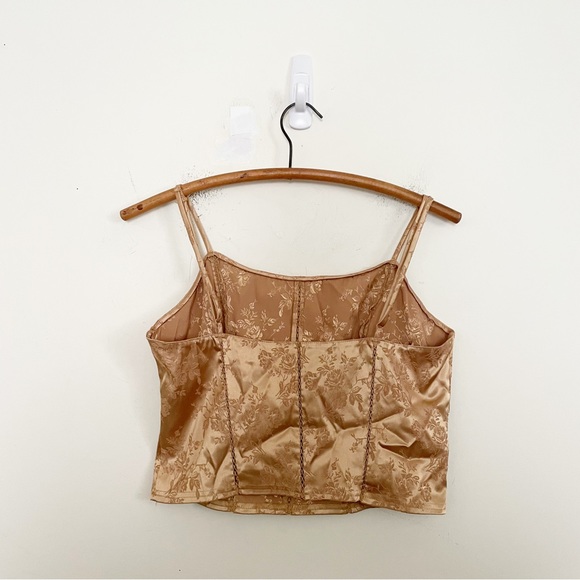 Victoria's Secret Tops Vintage Victorias Secret Gold Floral Cropped